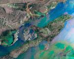 Iran’s Qeshm Island seen from space by ESA's Envisat satellite.