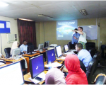 Training the use of space technologies for disaster risk reduction.