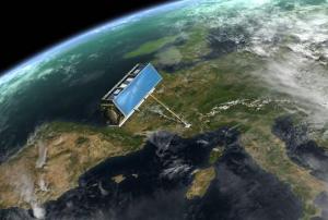 TerraSAR-X satellite monitoring Europe (Image: ESA)
