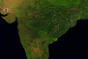 Satellite Image of India