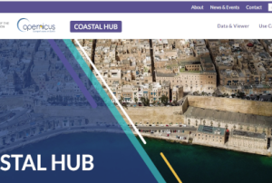 Image of the Copernicus Coastal Hub Homepage