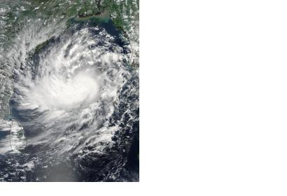 Satellite data to assess cylone Hudhud damage