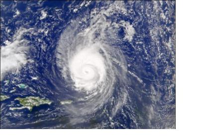 Hurricane Fabian over Bermuda in 2003