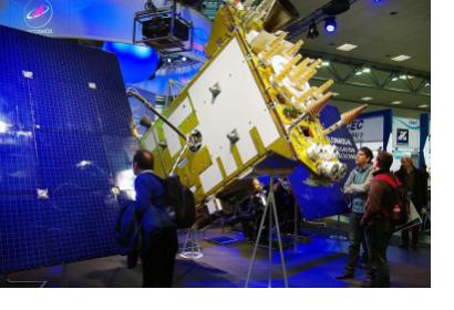 Glonass-K satellite at CeBIT 2011
