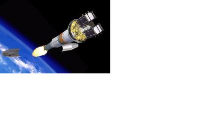 Animation of the rocket 3 min 29 sec after the launch (Image: ESA)