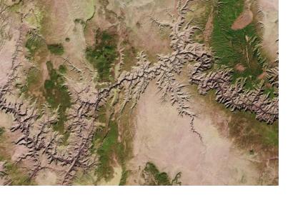 Landsat Earth observation images enables knowledge on land and resources (Image: USGS).
