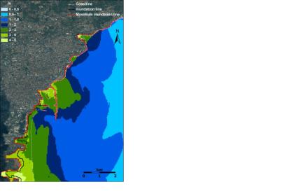Map of Damage Scenarios in tsunami-prone communities