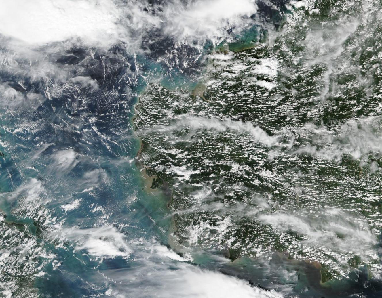West Sulawesi on 8 December 2020. Image: NASA Worldview.