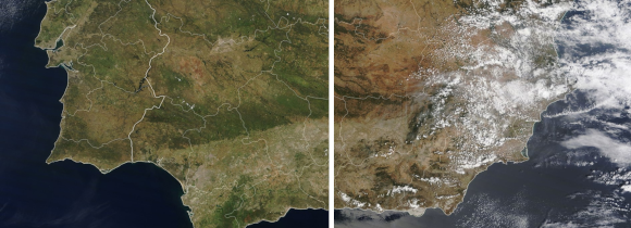 Iberian Peninsula affected by drought