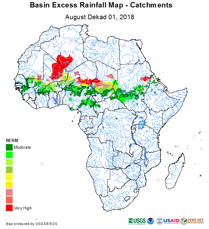 Excess Rainfall Map