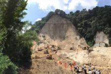 Landslide in El Cambray II in the municipality of Santa Catarina Pinula in 2015. Image: CONRED.