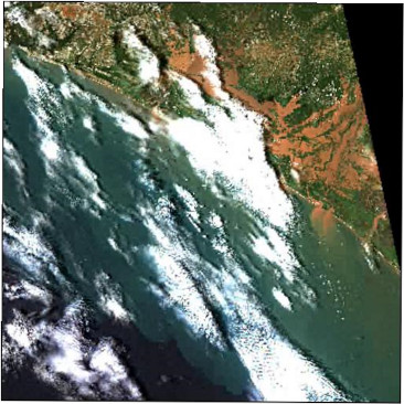 Mozambique on January 27, 2022. Image: Sentinel 2A (International Charter Space and Major Disasters)