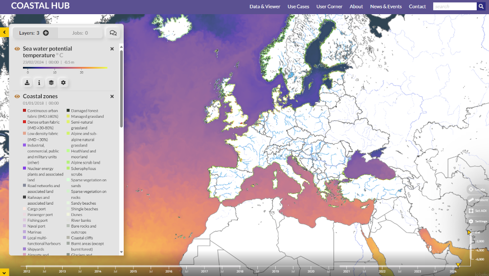 Coastal Hub Data View