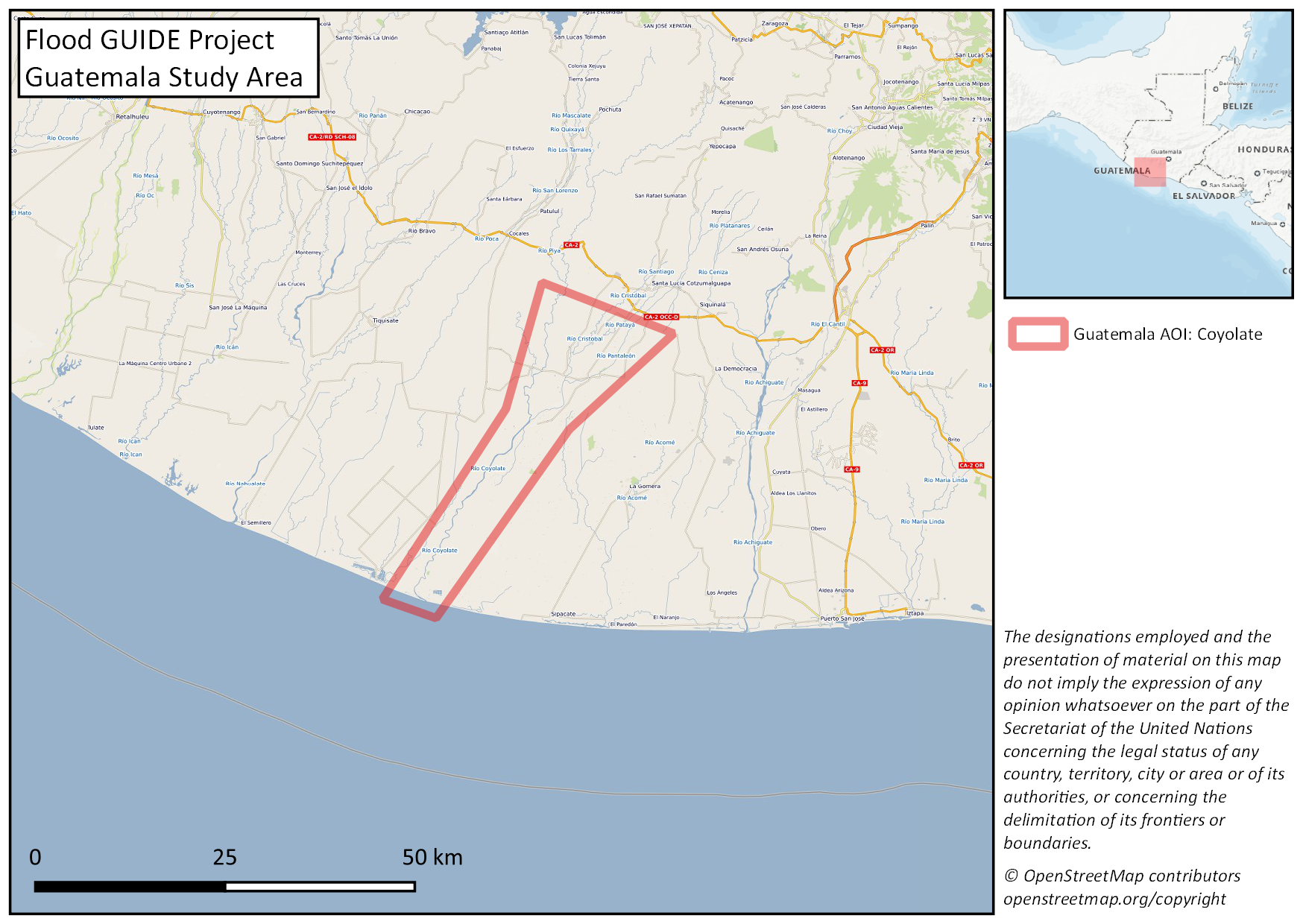 Flood GUIDE Guatemala Study Area