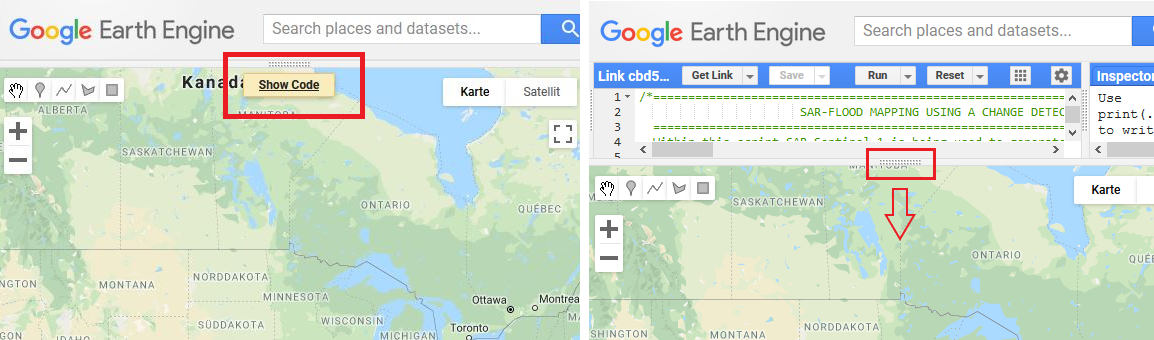 Fig. 1: Access the Google Earth Engine script by using the link.