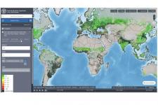 Screenshot of the FAO Hand-in-Hand geospatial platform.