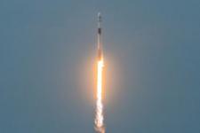 A SpaceX Falcon 9 rocket launches the SAOCOM 1B satellite. Image: Manuel Mazzanti/CONAE