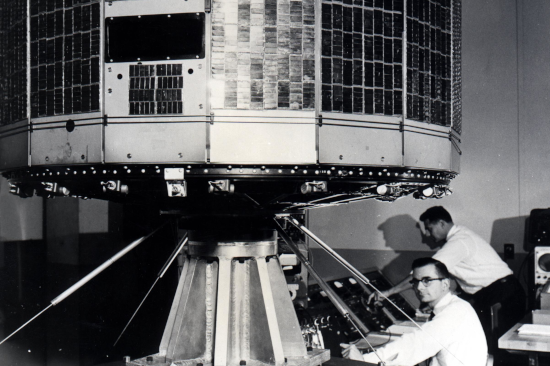 TIROS 1 satellite during its testing phase
