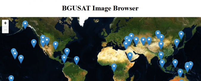 Screenshot of BGUSAT Image Browser