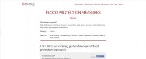 Screenshot of FLOPROS: an evolving global database of flood protection standards