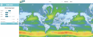 Climate Scale interactive web map 