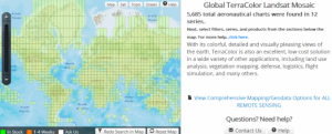 Screenshot of Global TerraColor Landsat Mosaic (EVG)