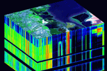 A hyperspectral cube. Image: NASA/JPL-Caltech.