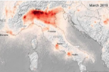 RUS Webinar – Pollution monitoring over Italy with Sentinel-5P. Image: RUS
