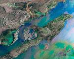 Iran’s Qeshm Island seen from space by ESA's Envisat satellite.
