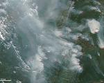  Intense heat wave in central Russia