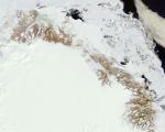 Greenland's ice sheet captured by a satellite