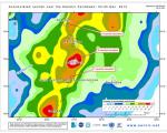 In some areas, rainfall was 1839 percent above the average