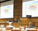 Presenting the UN-SPIDER Knowledge Portal to participants