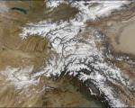 Satellite image of the Himalayan region