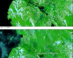 satellite image of floods in the Philippines