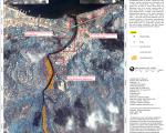 satellite image of flood affected areas in the Solomon islands