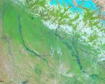 MODIS on NASA’s Aqua satellite observed severe floods in Northern India an Nepal