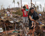 The report states that almost 22 million people were displaced by disasters in 2013.