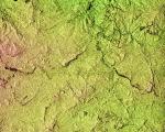 Topographic image of the Swartberg Mountains in South Africa's Northern Cape Province