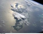 Satellite image of Haiti and the Greater Antilles
