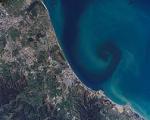 Satellite imagery of the northeastern coast of Algeria