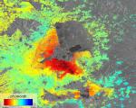 Radar satellites images showing Mexico City subsidence
