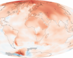 Global mean land-ocean temperature change from 1880 to 2014, relative to the 1951–1980 mean. (Image: NASA/Robert Simmon)