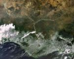 The Niger delta (Image:ESA)