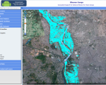 The Bhuvan Ganga web portal provides geospatial data such as flood annual layers (Image: NRSC)