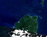 Kick’em Jenny volcano, located just off the coast of Grenada (Image: NASA)