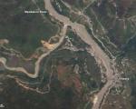 Satellite image of floods in the Mandakini River, Northern India, in 2013 (Image: NASA)