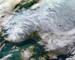 Norway as seen by MODIS on board of Aqua satellite on 16 January 2017. Image: NASA/ edited by antilip.