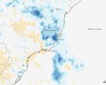 Satellite imagery shows extreme rainfall in Brazil