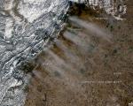 NASA's Terra satellite image shows the impact Ural has on weather developments